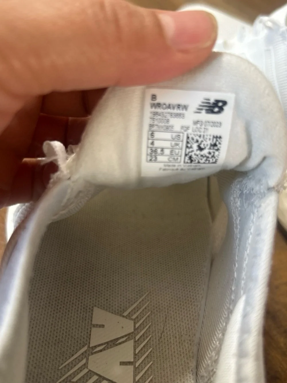 New Balance Women's Cream and Gum Athletic Sneaker